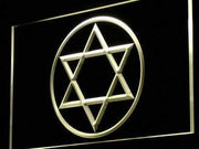 Jewish Star of David LED Light Sign - LED Gift Works