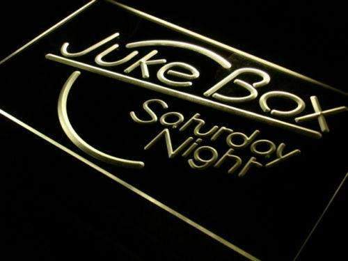Juke Box Saturday Night LED Light Sign - LED Gift Works