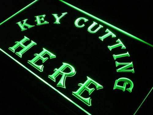Key Cutting Here LED Light Sign - LED Gift Works