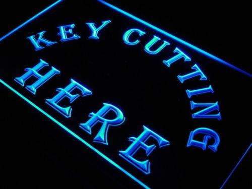 Key Cutting Here LED Light Sign - Way Up Gifts
