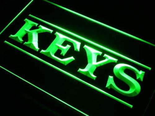 Key Cutting Keys Shop LED Light Sign - LED Gift Works