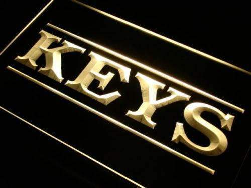 Key Cutting Keys Shop LED Light Sign - Way Up Gifts