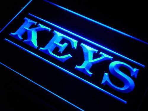 Key Cutting Keys Shop LED Light Sign - Way Up Gifts