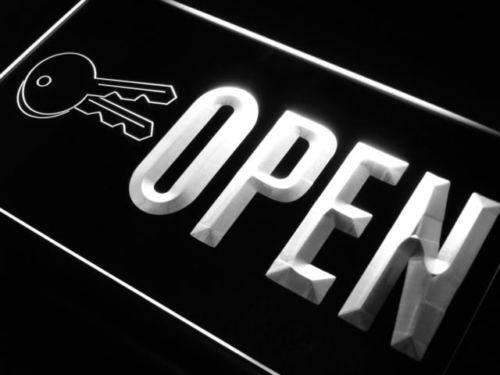 Key Cutting Open LED Light Sign - LED Gift Works