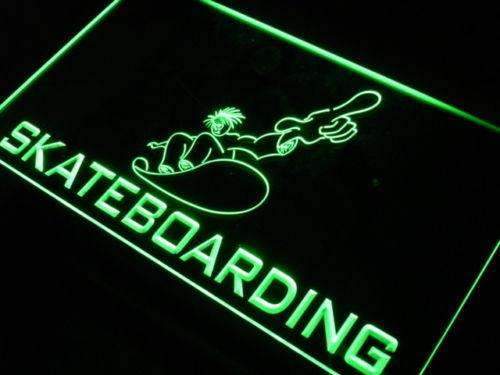 Kids Skateboarding LED Light Sign - LED Gift Works