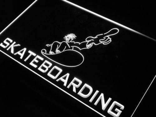 Kids Skateboarding LED Light Sign - Way Up Gifts
