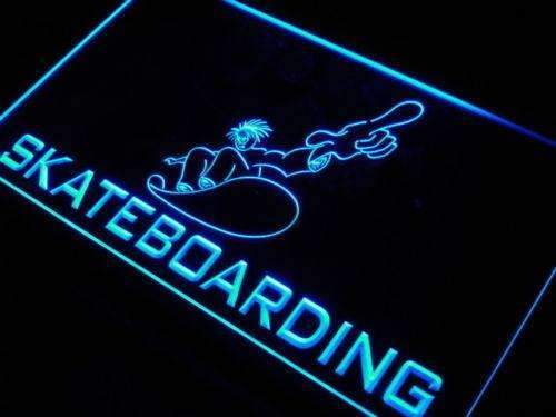 Kids Skateboarding LED Light Sign - LED Gift Works