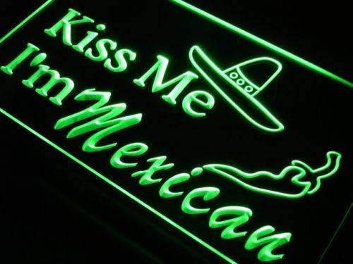 Kiss Me I'm Mexican LED Light Sign - Way Up Gifts