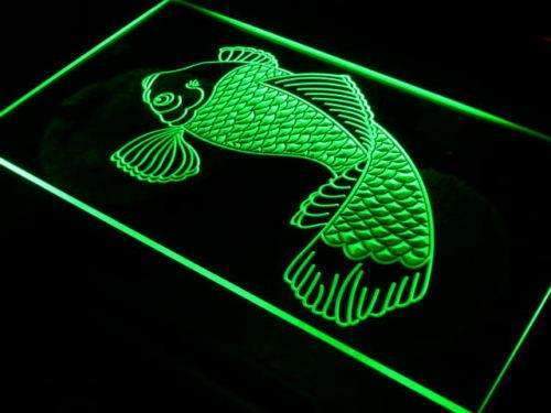 Koi Japanese Fish Tattoo Logo LED Light Sign - Way Up Gifts