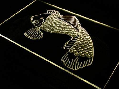 Koi Japanese Fish Tattoo Logo LED Light Sign - Way Up Gifts