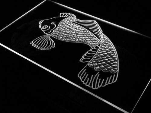 Koi Japanese Fish Tattoo Logo LED Light Sign - Way Up Gifts
