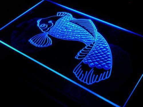 Koi Japanese Fish Tattoo Logo LED Light Sign - Way Up Gifts