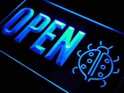Lady Bug Decor Open LED Light Sign - LED Gift Works