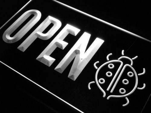Lady Bug Decor Open LED Light Sign - LED Gift Works
