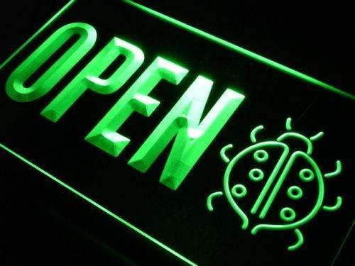 Lady Bug Decor Open LED Light Sign - Way Up Gifts