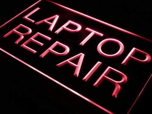 Laptop Repair LED Light Sign - LED Gift Works