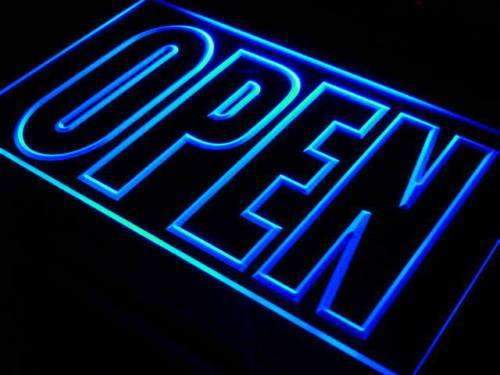 Large Letters Open LED Light Sign - Way Up Gifts