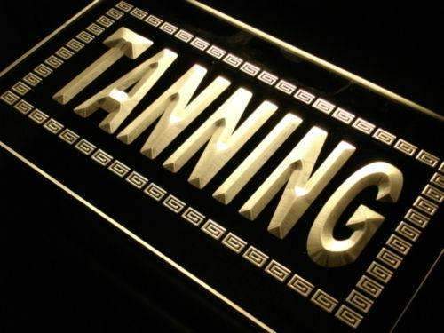 Large Letters Tanning LED Light Sign - LED Gift Works