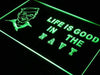 Life is Good Navy LED Light Sign - Way Up Gifts