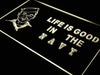 Life is Good Navy LED Light Sign - Way Up Gifts