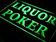 Liquor Poker LED Light Sign - LED Gift Works