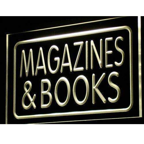 Magazines Book Shop LED Light Sign - LED Gift Works
