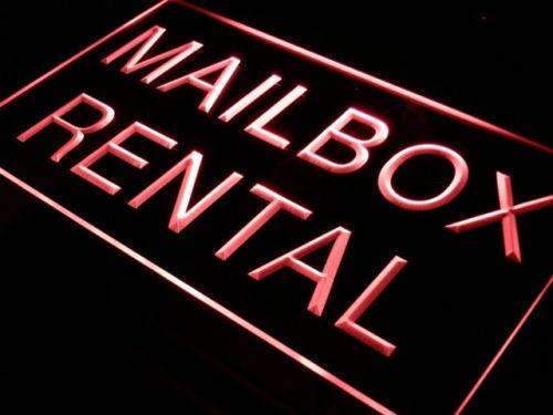 Mailbox Rental LED Light Sign - LED Gift Works