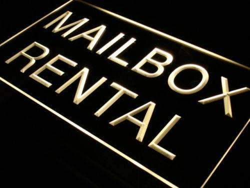 Mailbox Rental LED Light Sign - LED Gift Works