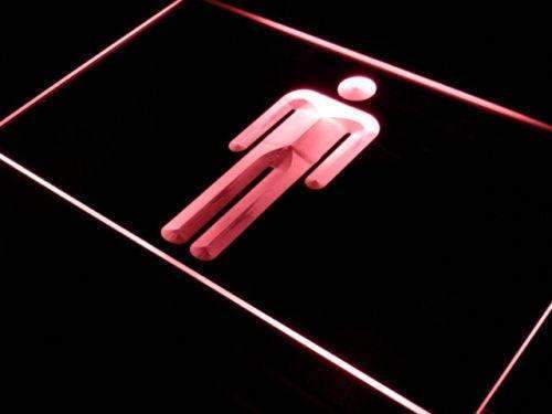 Male Mens Restroom LED Light Sign - Way Up Gifts