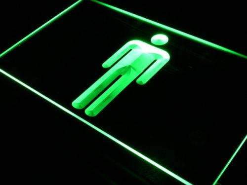 Male Mens Restroom LED Light Sign - Way Up Gifts