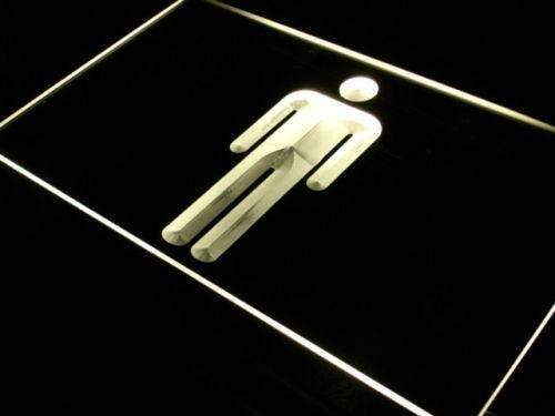 Male Mens Restroom LED Light Sign - Way Up Gifts