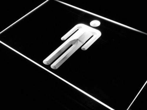 Male Mens Restroom LED Light Sign - Way Up Gifts