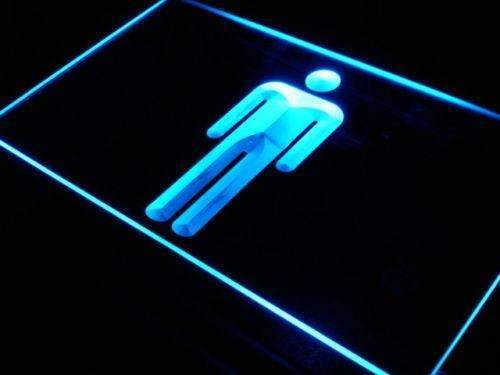 Male Mens Restroom LED Light Sign - Way Up Gifts