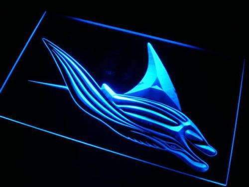 Manta Ray Decor LED Light Sign - Way Up Gifts