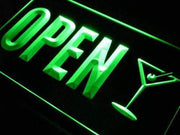 Martinis Bar Open LED Light Sign - LED Gift Works