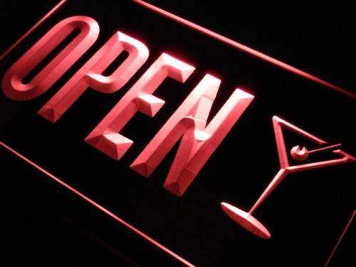 Martinis Bar Open LED Light Sign - Way Up Gifts