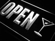 Martinis Bar Open LED Light Sign - LED Gift Works