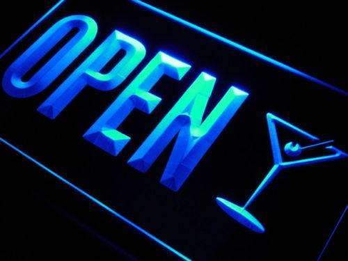 Martinis Bar Open LED Light Sign - Way Up Gifts