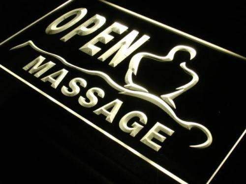 Massage Open LED Light Sign - Way Up Gifts