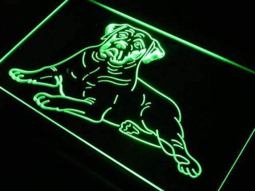 Mastiff Dog LED Light Sign - LED Gift Works