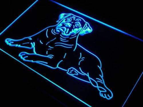 Mastiff Dog LED Light Sign - LED Gift Works