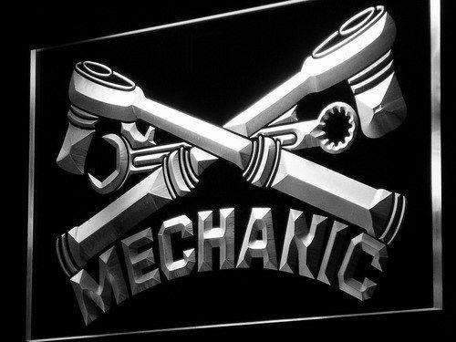 Mechanic LED Light Sign - LED Gift Works