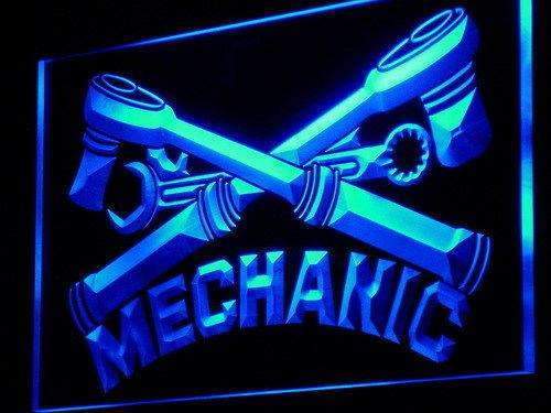 Mechanic LED Light Sign - LED Gift Works