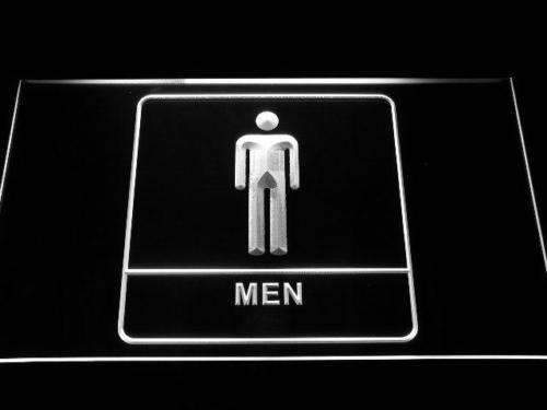 Men Washroom Restroom LED Light Sign - Way Up Gifts