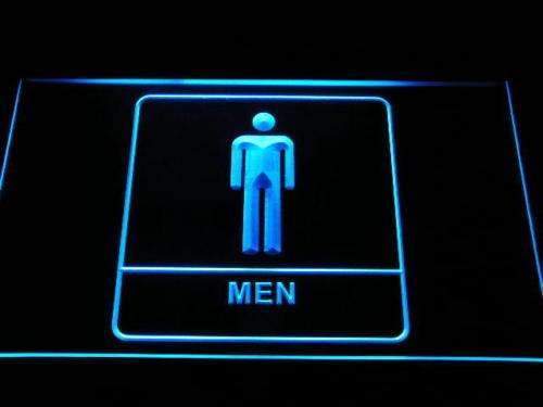 Men Washroom Restroom LED Light Sign - Way Up Gifts