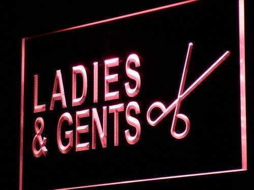 Men Women Hair Cuts LED Light Sign - Way Up Gifts