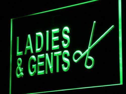 Men Women Hair Cuts LED Light Sign - LED Gift Works