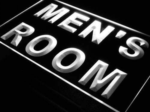 Mens Room Restrooms LED Light Sign - Way Up Gifts