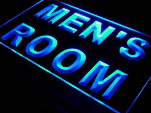 Mens Room Restrooms LED Light Sign - Way Up Gifts