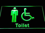 Mens with Handicap Restroom LED Light Sign - LED Gift Works